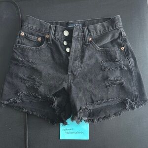 Aeropostale 90s high rise cutoff Distressed Jean Shorts
